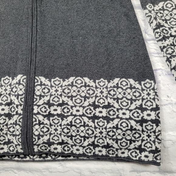 Cynthia Rowley Hooded Nordic Zip Cardigan size Medium - Picture 15 of 16